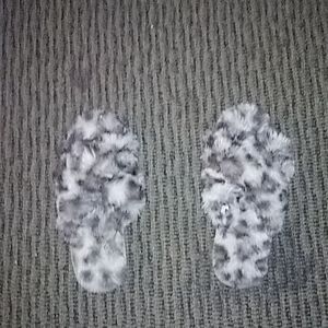 Cheetah print slippers